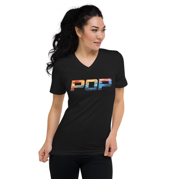 POP (Updated Design) Unisex Short Sleeve V-Neck T-Shirt